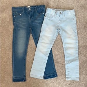 Two pairs - 4T girls jeans